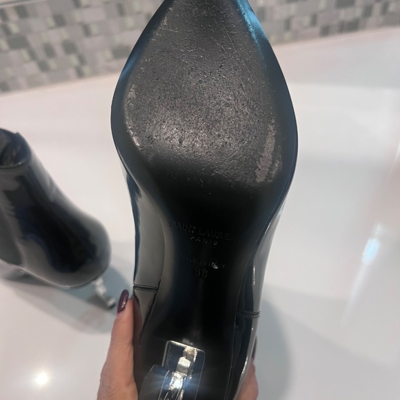Saint Laurent booties black patent leather - Picture 6 of 8